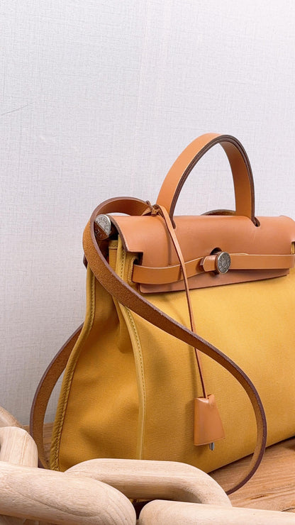 Hermes Mustard x Naturel Herbag 31 (PHW)