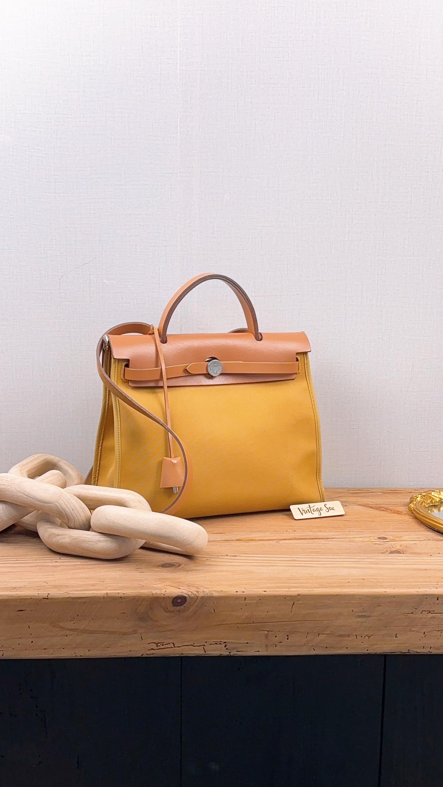 Hermes Mustard x Naturel Herbag 31 (PHW)