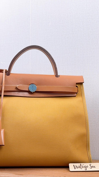 Hermes Mustard x Naturel Herbag 31 (PHW)