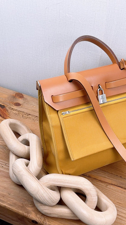 Hermes Mustard x Naturel Herbag 31 (PHW)