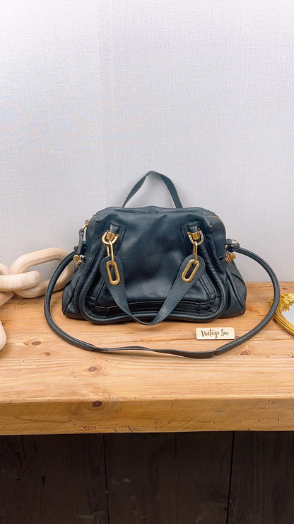 Chloe Black Medium Paraty Handbag