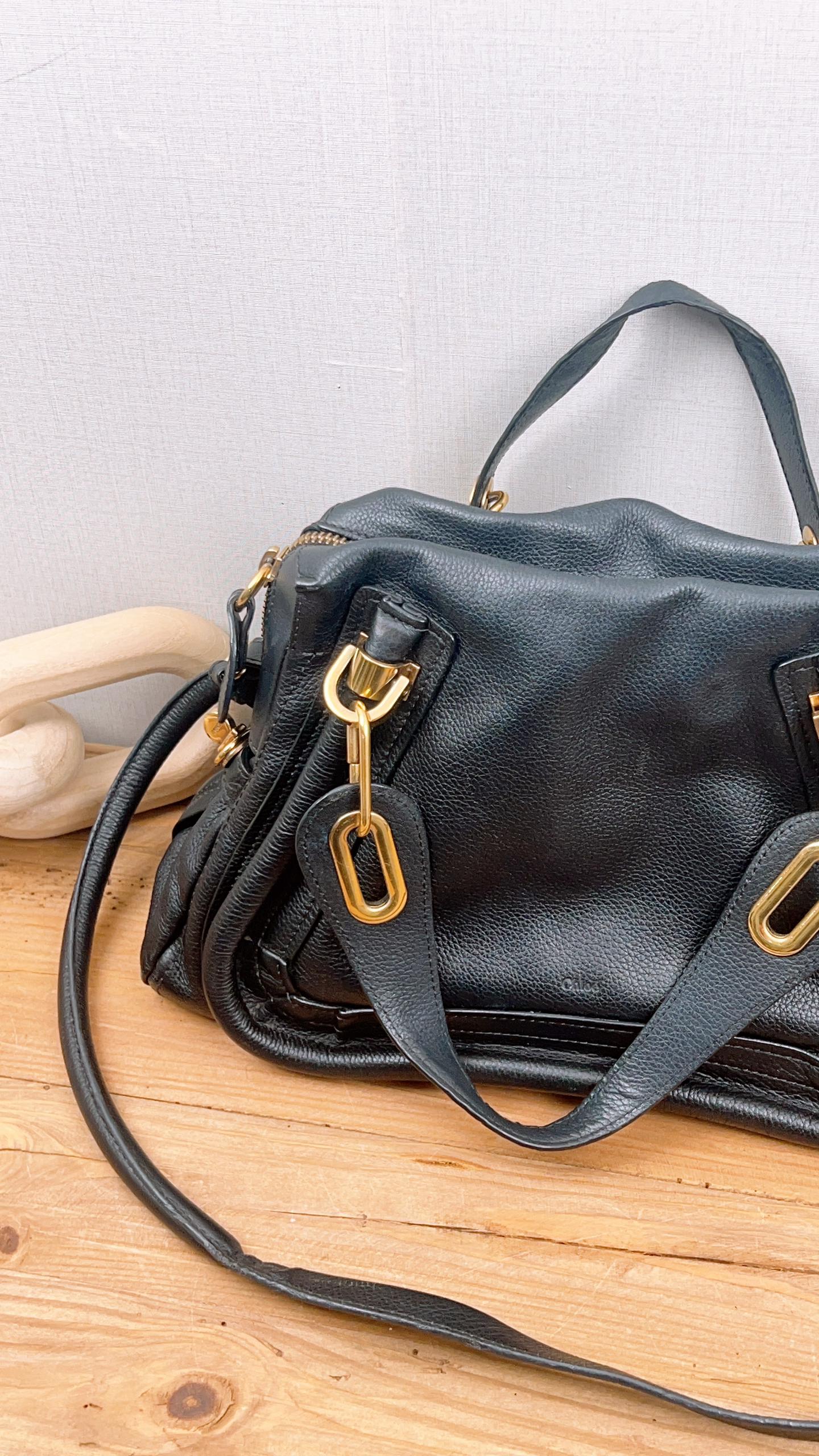 Chloe Black Medium Paraty Handbag