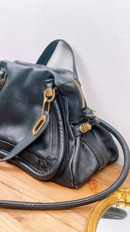 Chloe Black Medium Paraty Handbag