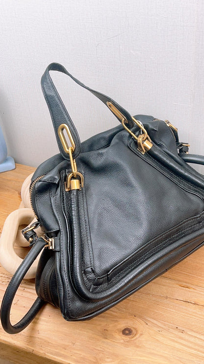Chloe Black Medium Paraty Handbag