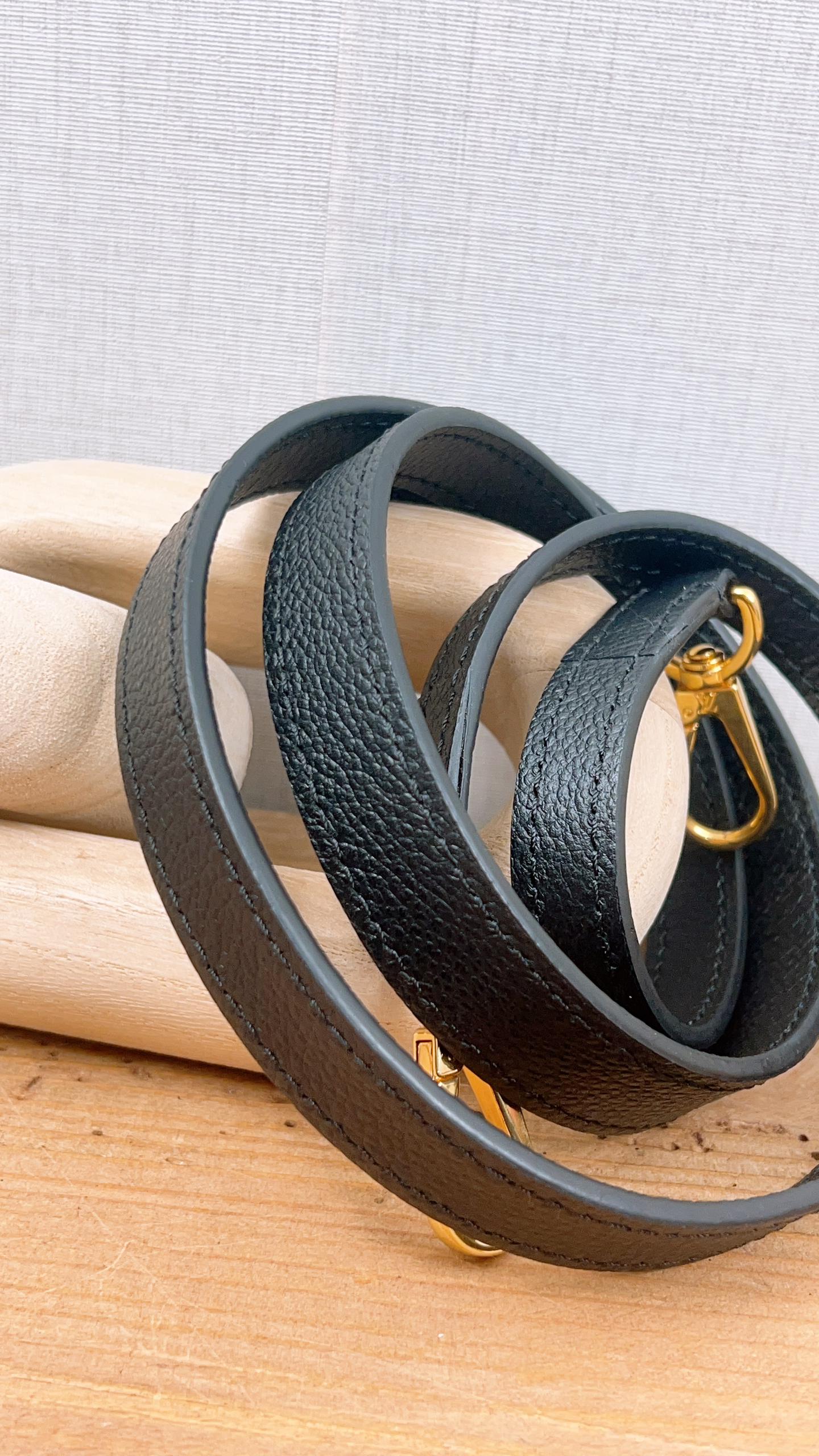 LV Black Strap 100cm (GHW)