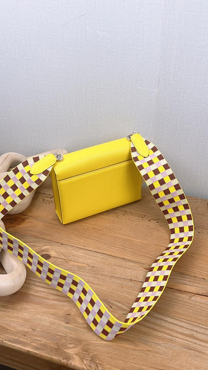 Hermes Jaune Citron Mini Verrou (PHW)