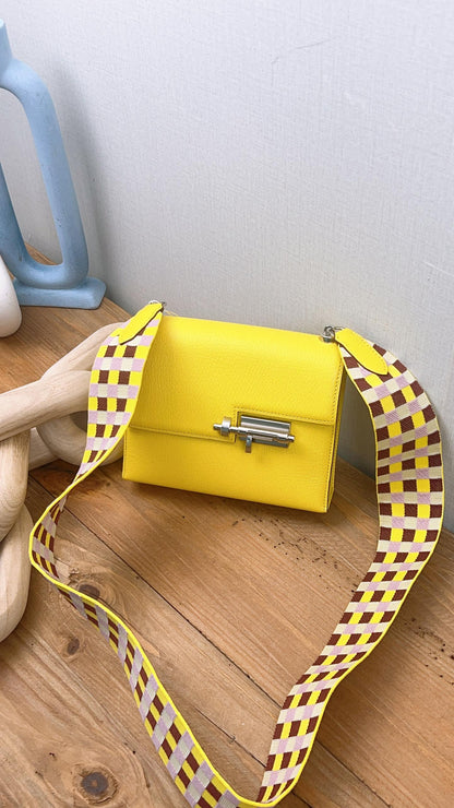 Hermes Jaune Citron Mini Verrou (PHW)