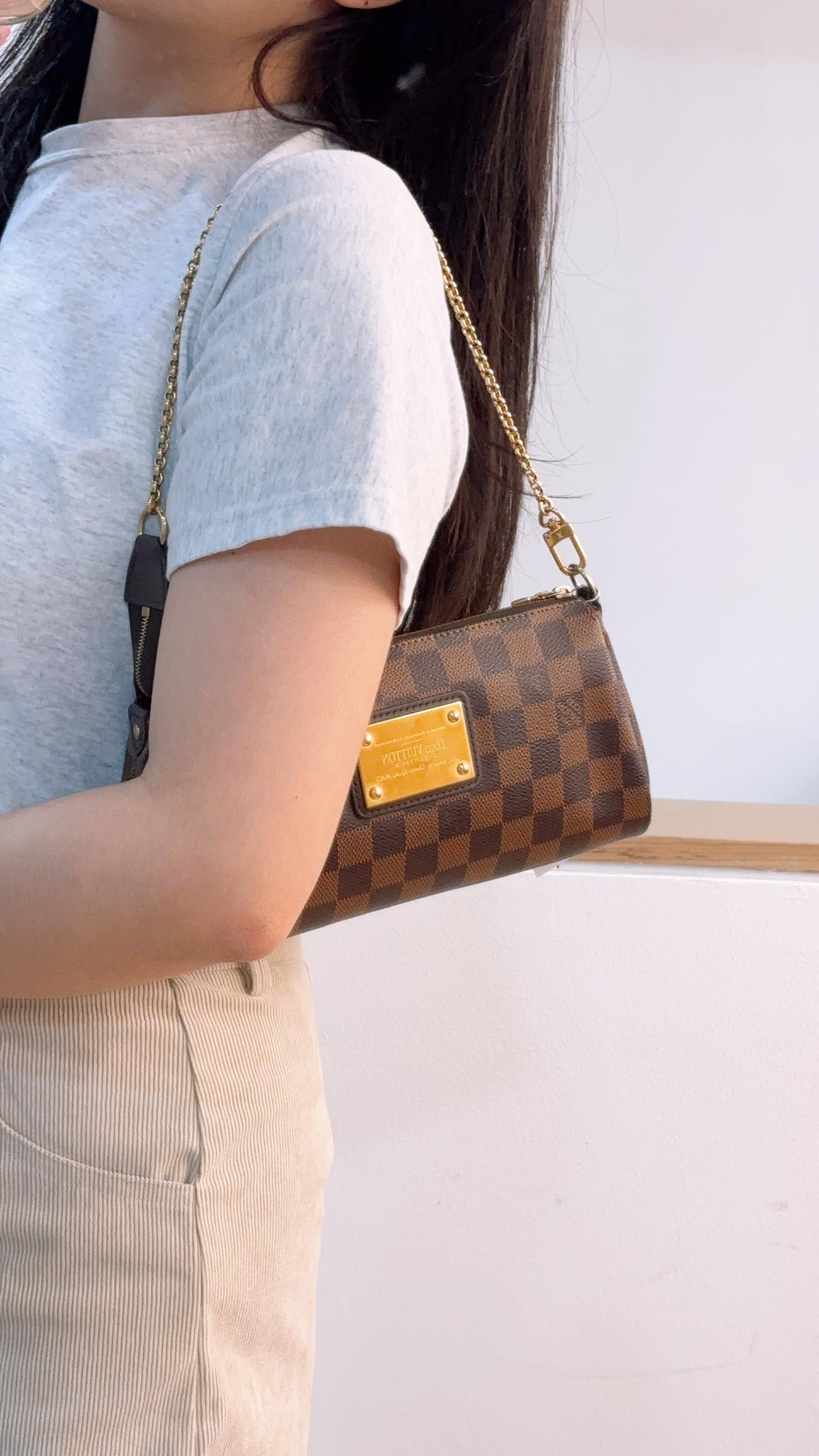 LV Damier Ebene Eva Pochette