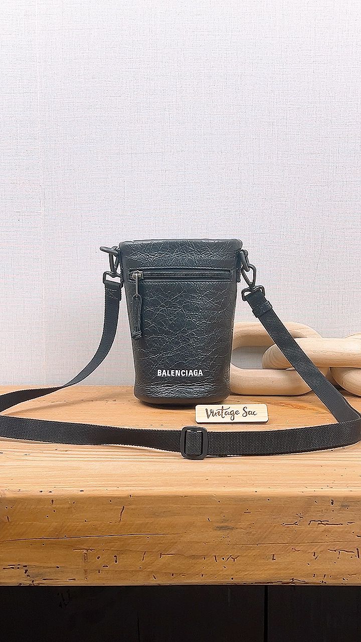 Balenciaga Black Weekend Bottle Holder Bag