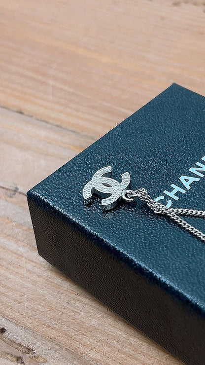 Chanel Silver CC Necklace