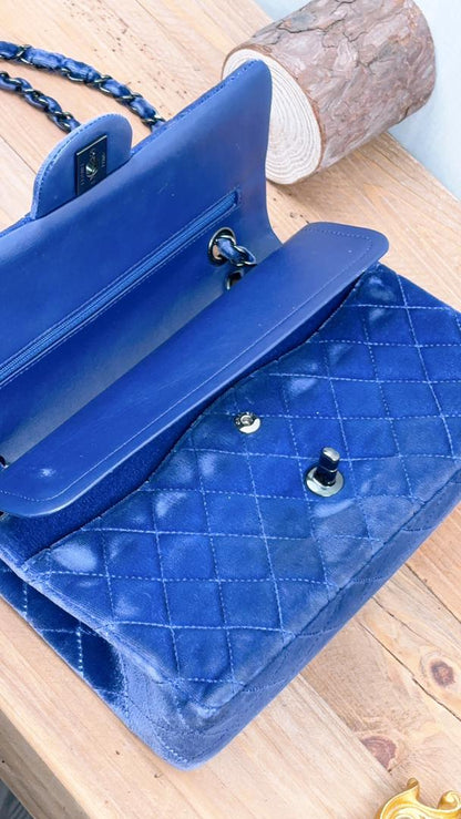 Chanel Blue Velvet Medium CF (BHW)