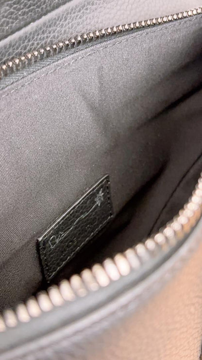 Dior Black Calfskin Cactus Jack Saddle Bag