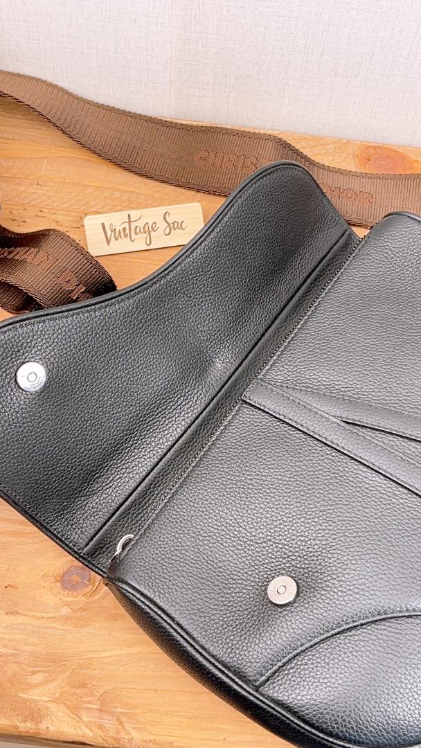 Dior Black Calfskin Cactus Jack Saddle Bag