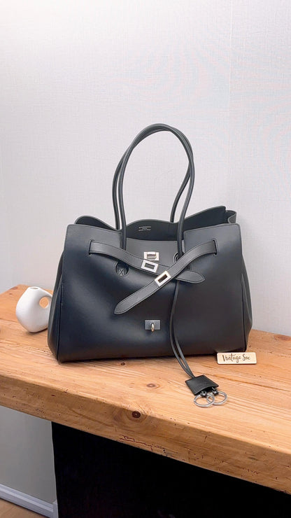 Balenciaga Black Medium Bel Air CarryAll Tote (SHW)