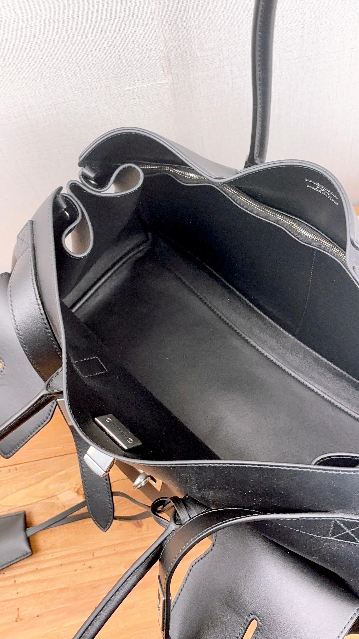 Balenciaga Black Medium Bel Air CarryAll Tote (SHW)