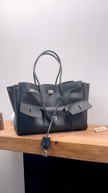 Balenciaga Black Medium Bel Air CarryAll Tote (SHW)
