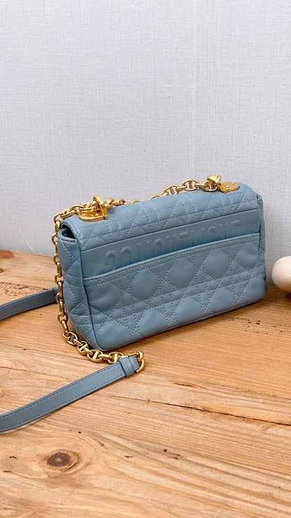Dior Cloud Blue Small Caro (GHW)