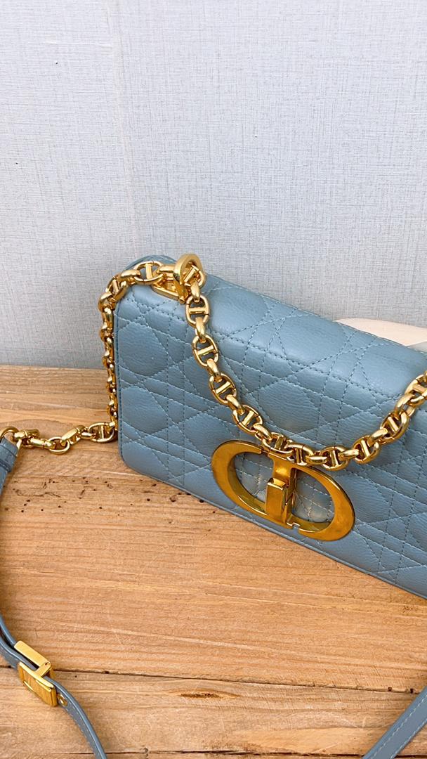 Dior Cloud Blue Small Caro (GHW)