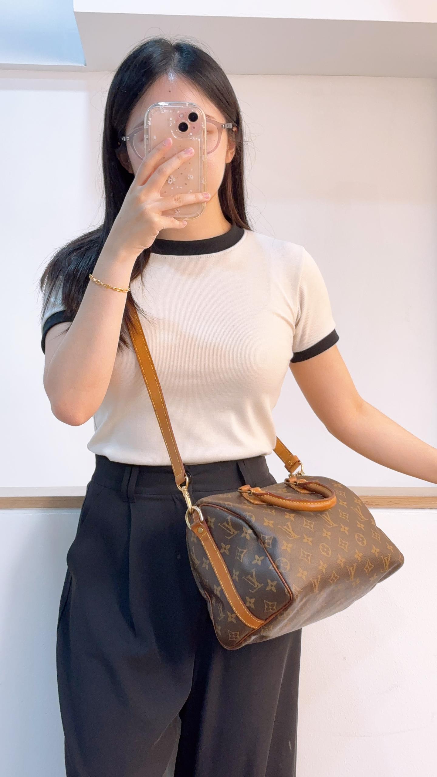 LV Monogram Speedy 25 Bandouliere