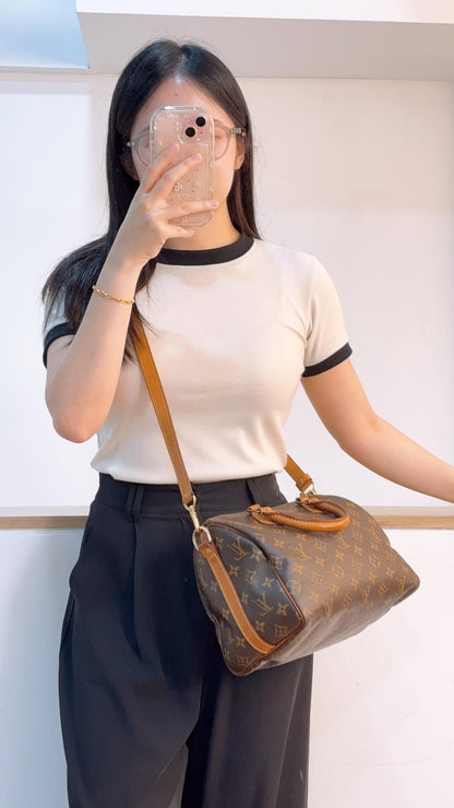 LV Monogram Speedy 25 Bandouliere