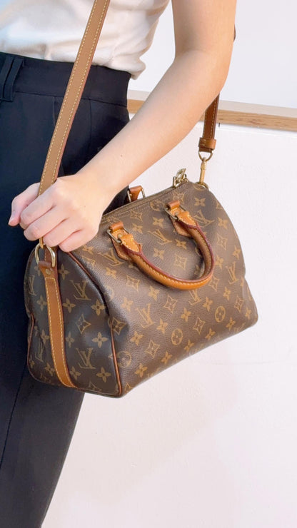 LV Monogram Speedy 25 Bandouliere