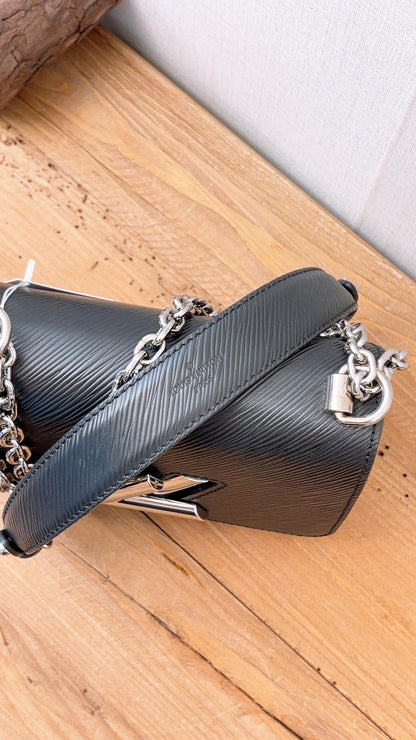 LV Black Epi Twist PM (SHW)