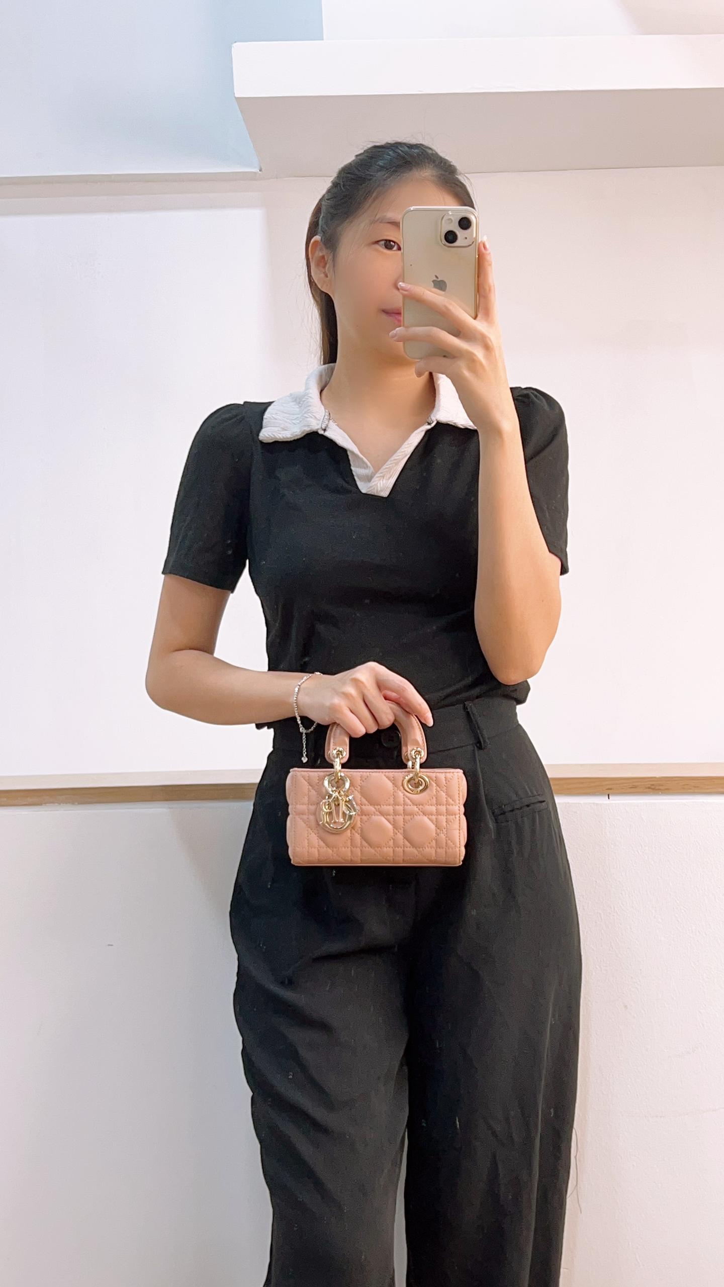 Dior Nude Lambskin Micro D-Joy (LGHW)