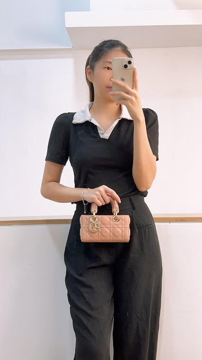Dior Nude Lambskin Micro D-Joy (LGHW)