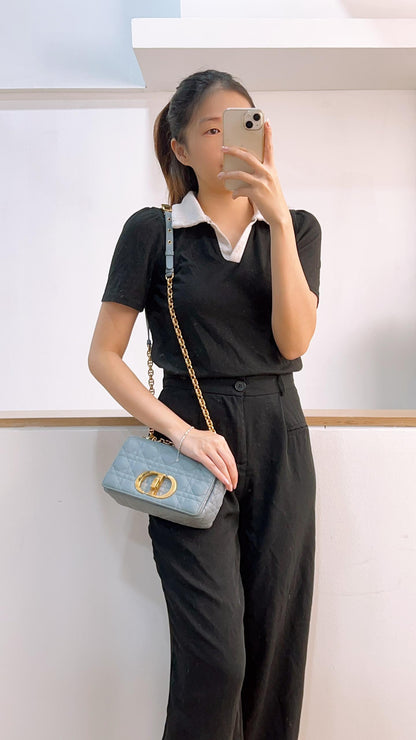 Dior Cloud Blue Small Caro (GHW)
