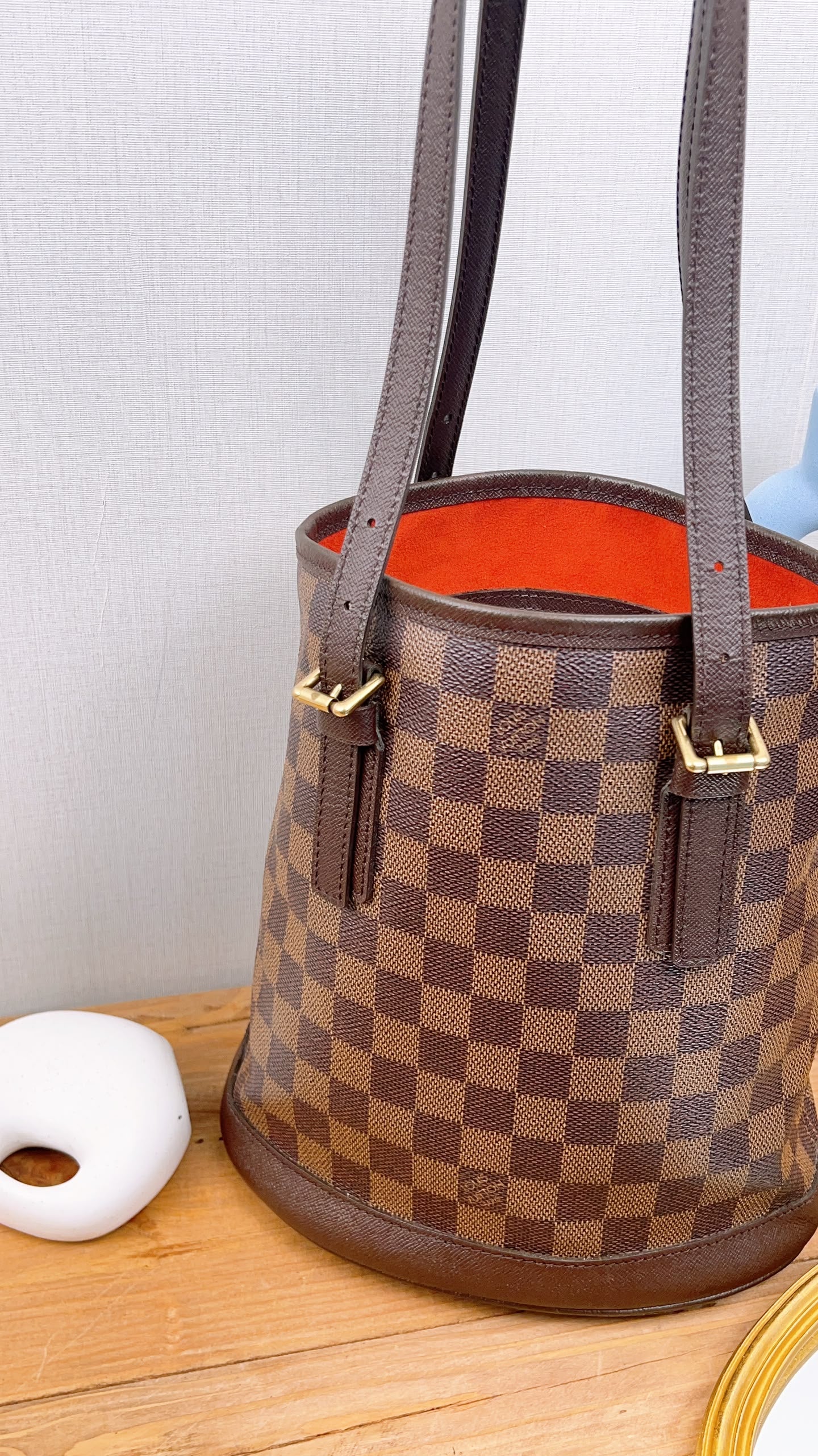 LV Damier Ebene Marais Bucket Bag