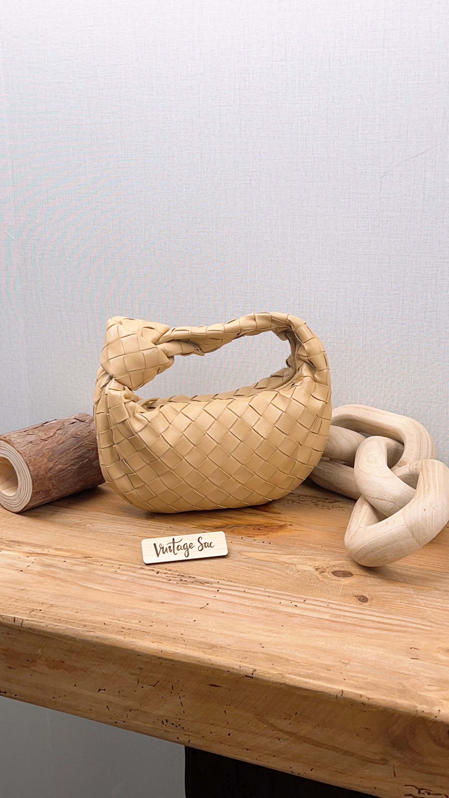 Bottega Veneta Oat Beige Intrecciato Mini Jodie