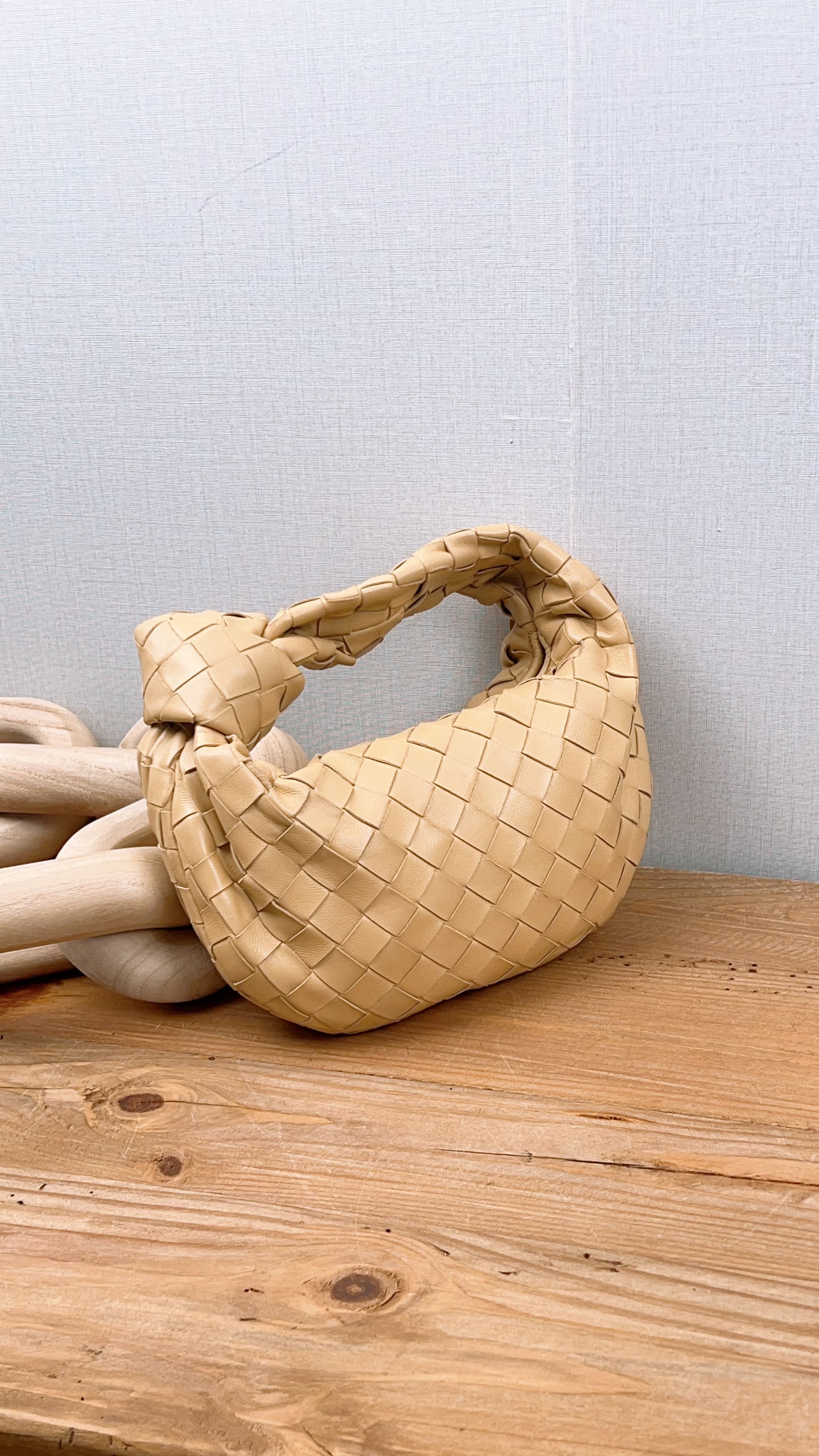 Bottega Veneta Oat Beige Intrecciato Mini Jodie