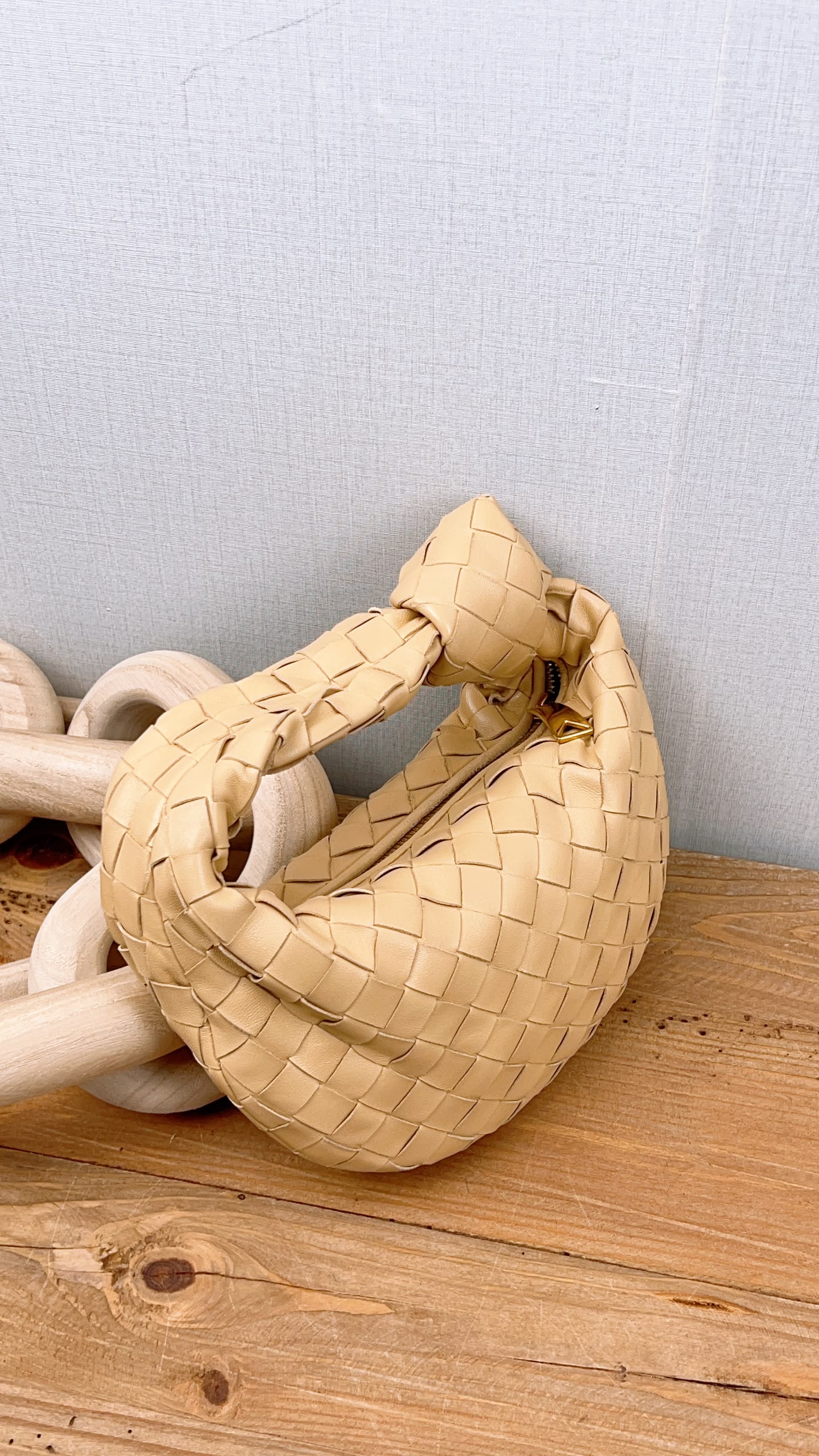 Bottega Veneta Oat Beige Intrecciato Mini Jodie