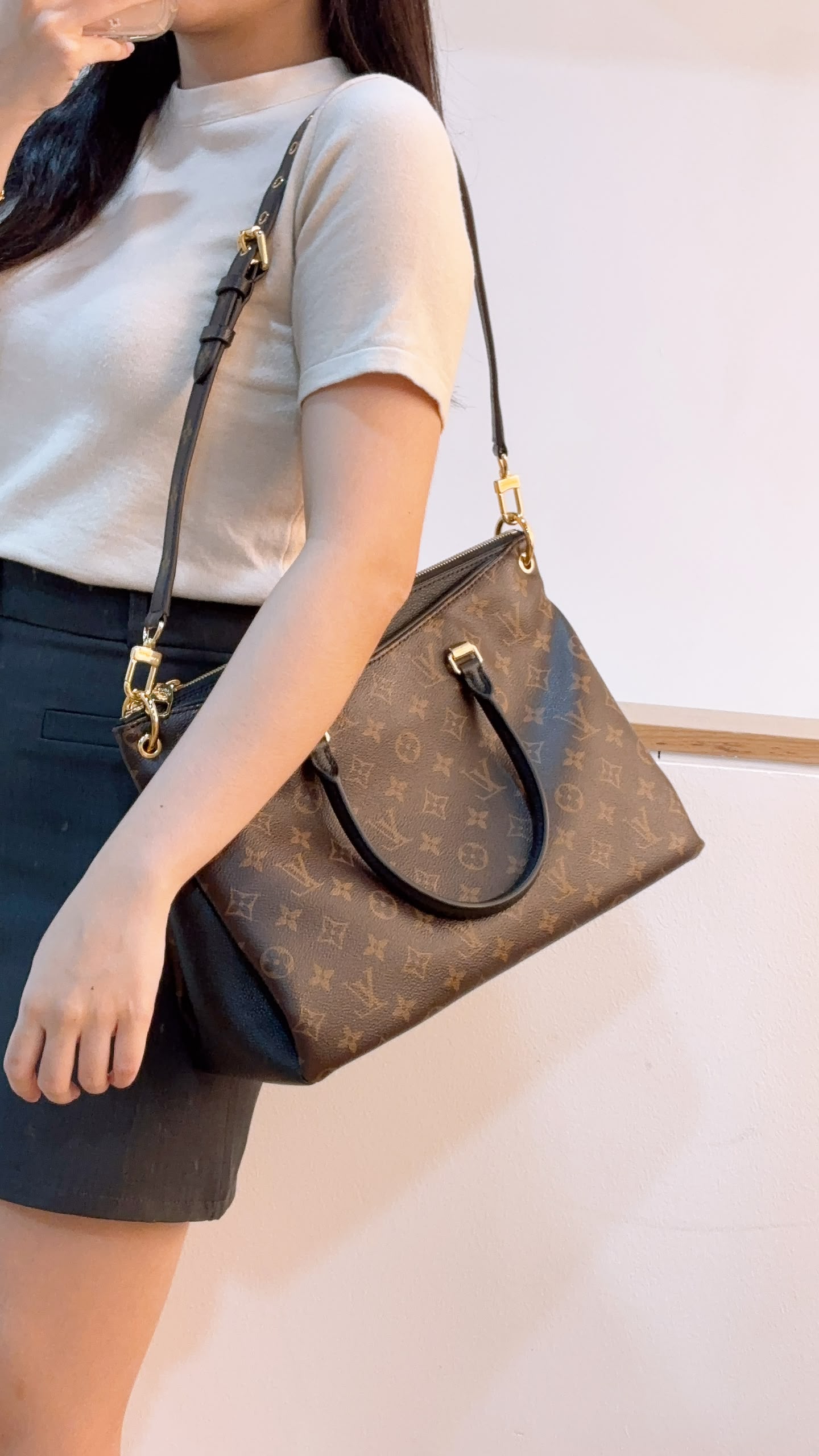 LV Monogram Pallas MM Tote