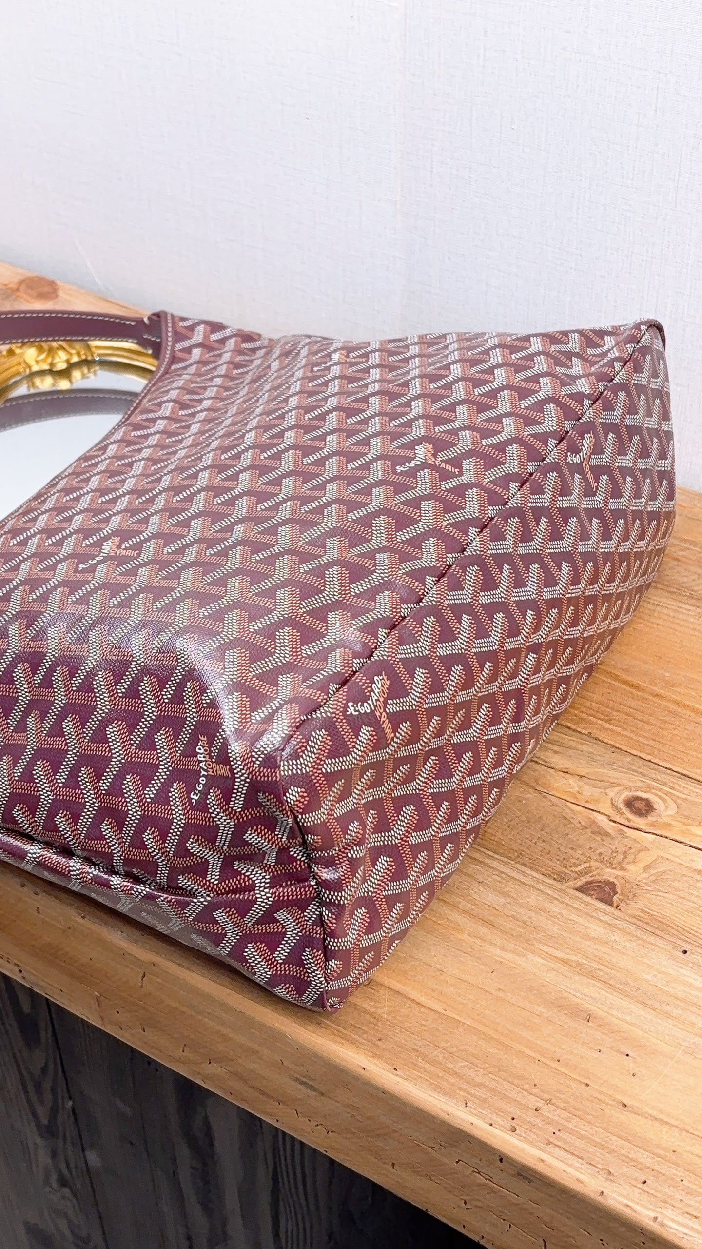 Goyard Burgundy Boheme Hobo