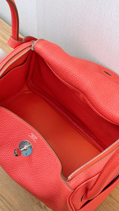Hermes Rouge de Coeur Lindy 26 (PHW)