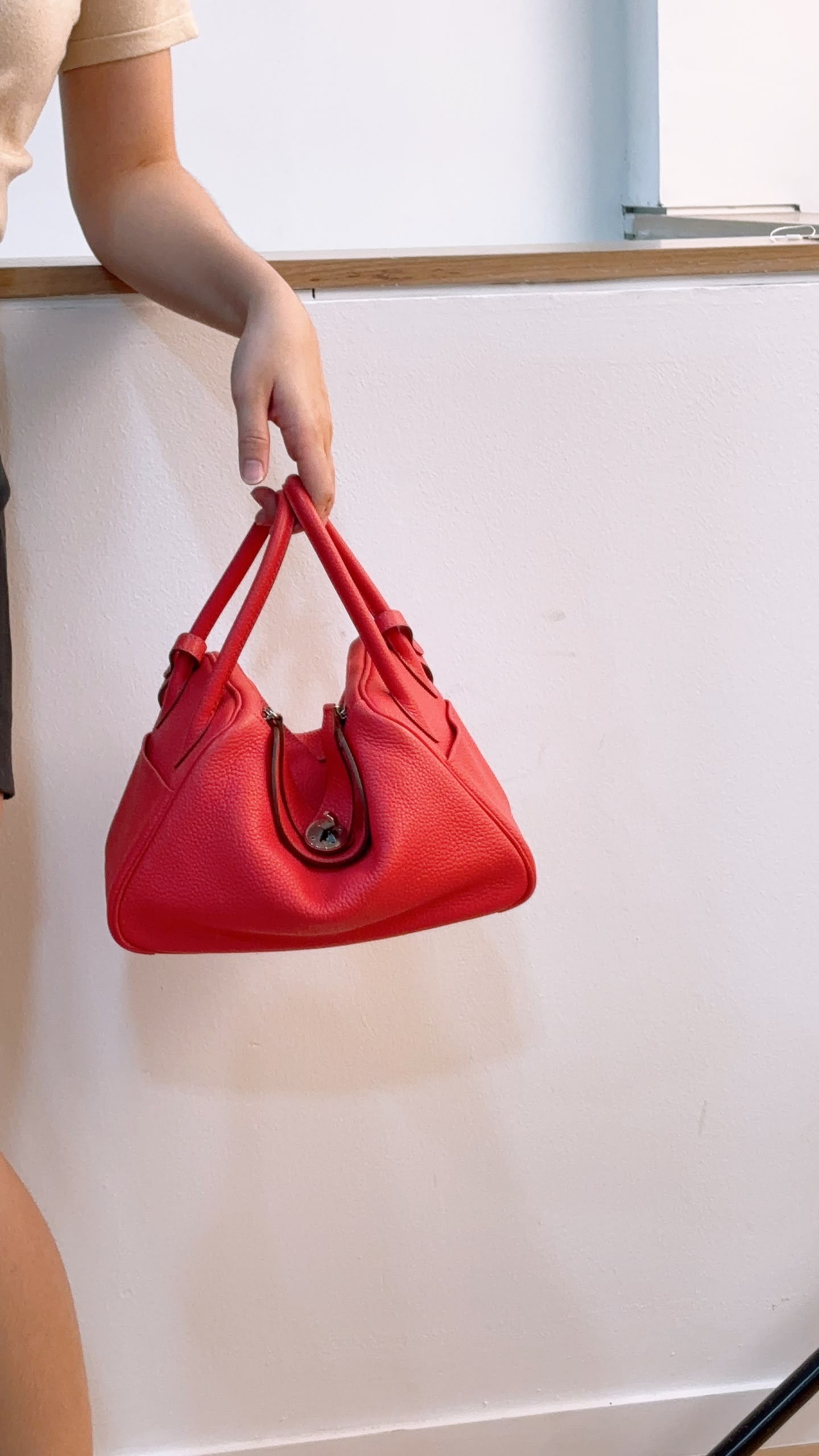 Hermes Rouge de Coeur Lindy 26 (PHW)