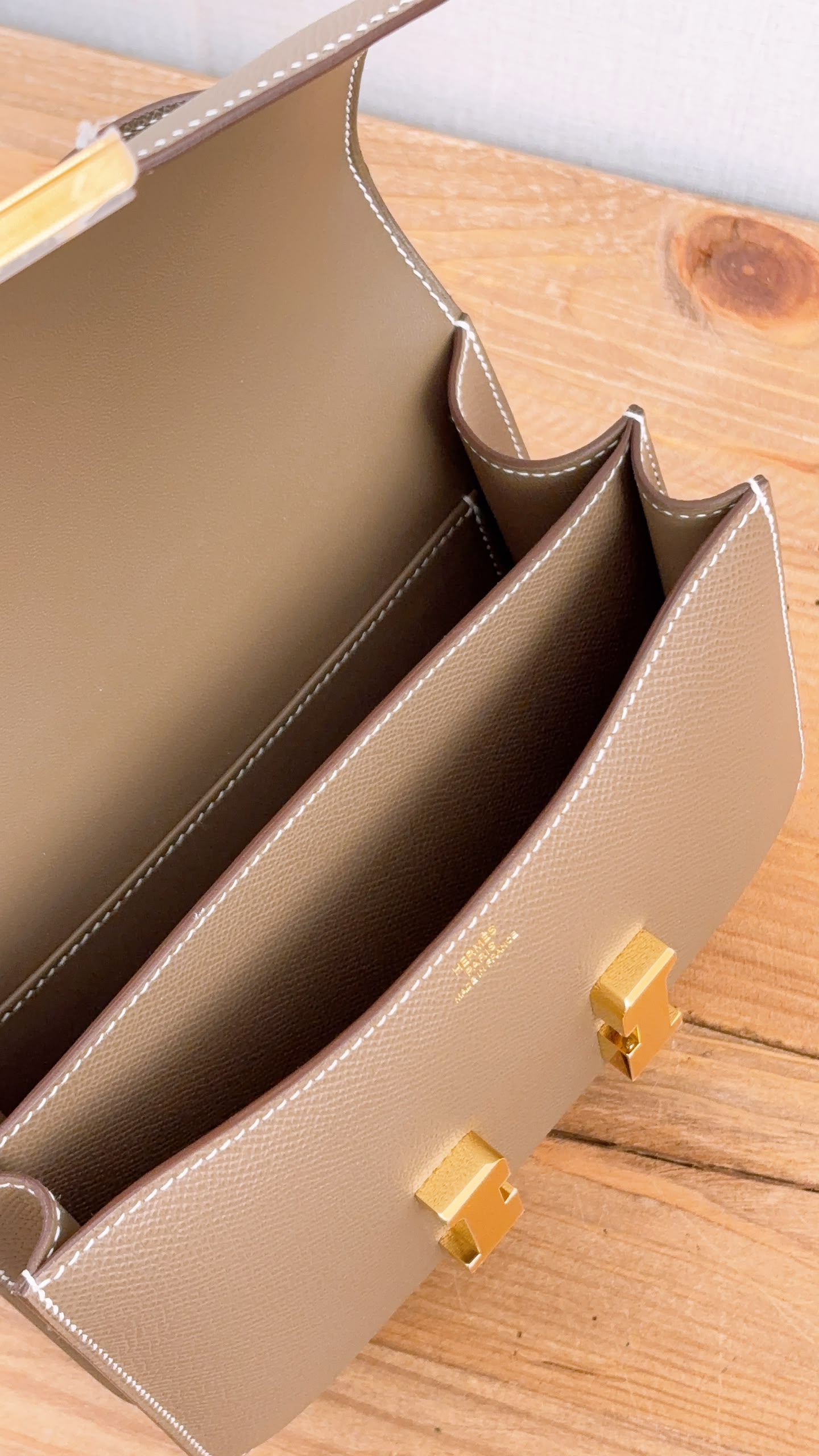 Hermes Etoupe Mini Constance (GHW)