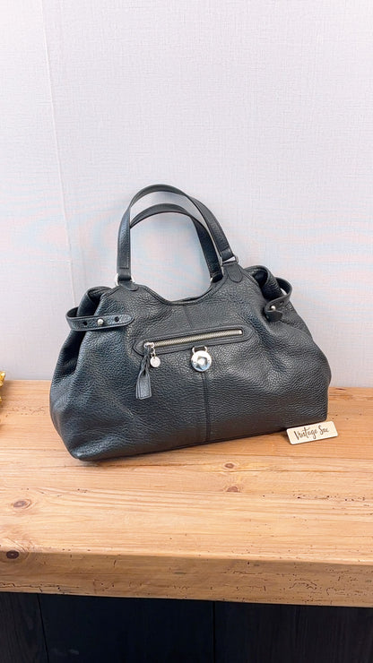 Mulbery Black Leather Somerset Tote