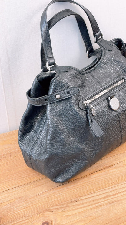 Mulbery Black Leather Somerset Tote