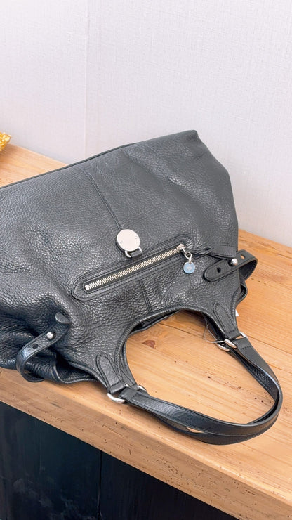Mulbery Black Leather Somerset Tote