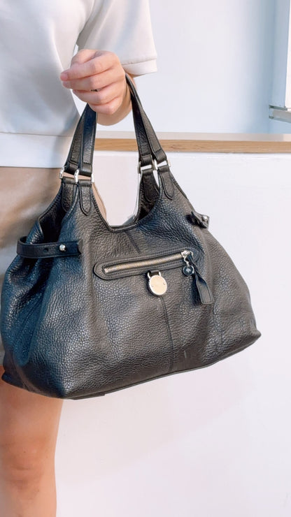 Mulbery Black Leather Somerset Tote