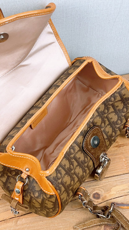 Dior Brown Trotter Vintage Romantigue Bag