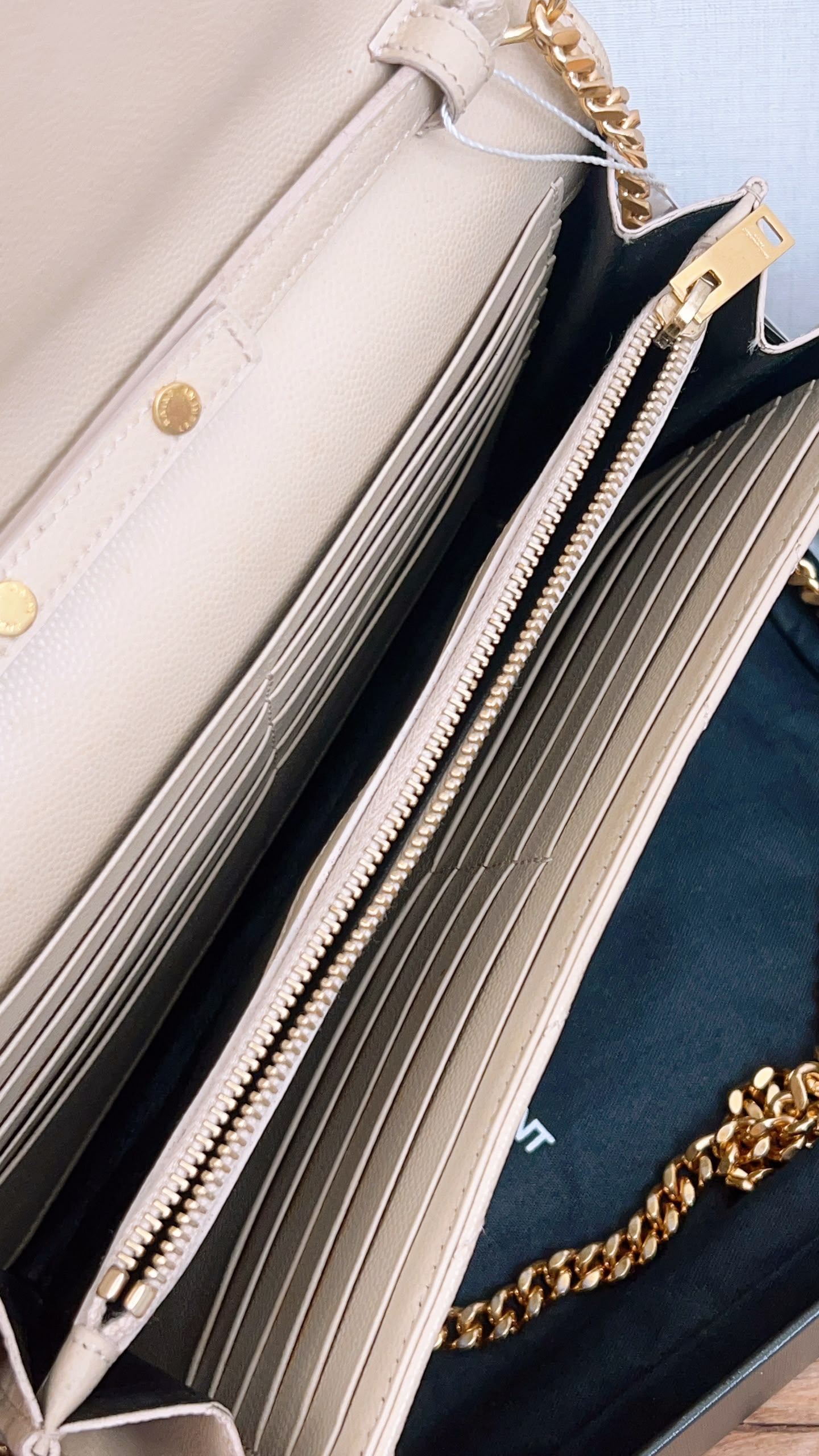 YSL Beige Envelope WOC (GHW)