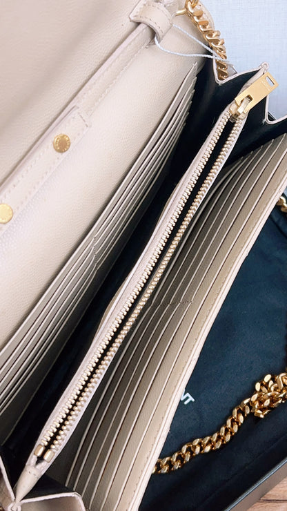 YSL Beige Envelope WOC (GHW)