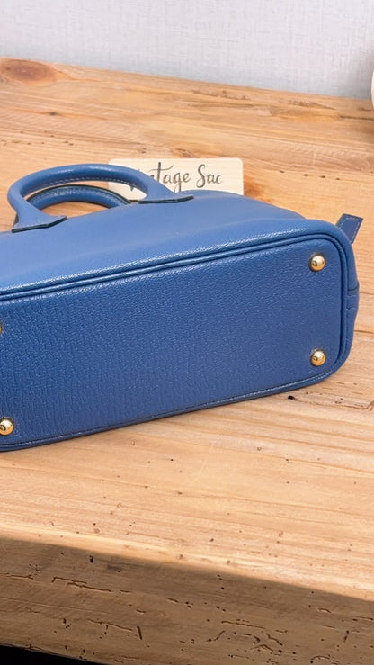 Hermes Blue Brighton Mini Bolide (GHW)