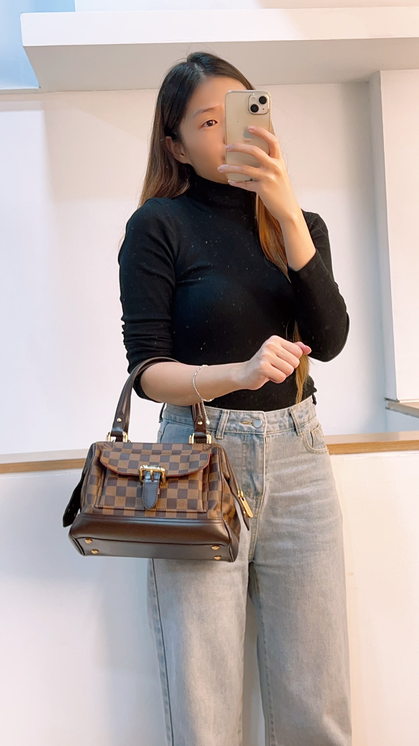 LV Damier Knightbridge Handbag