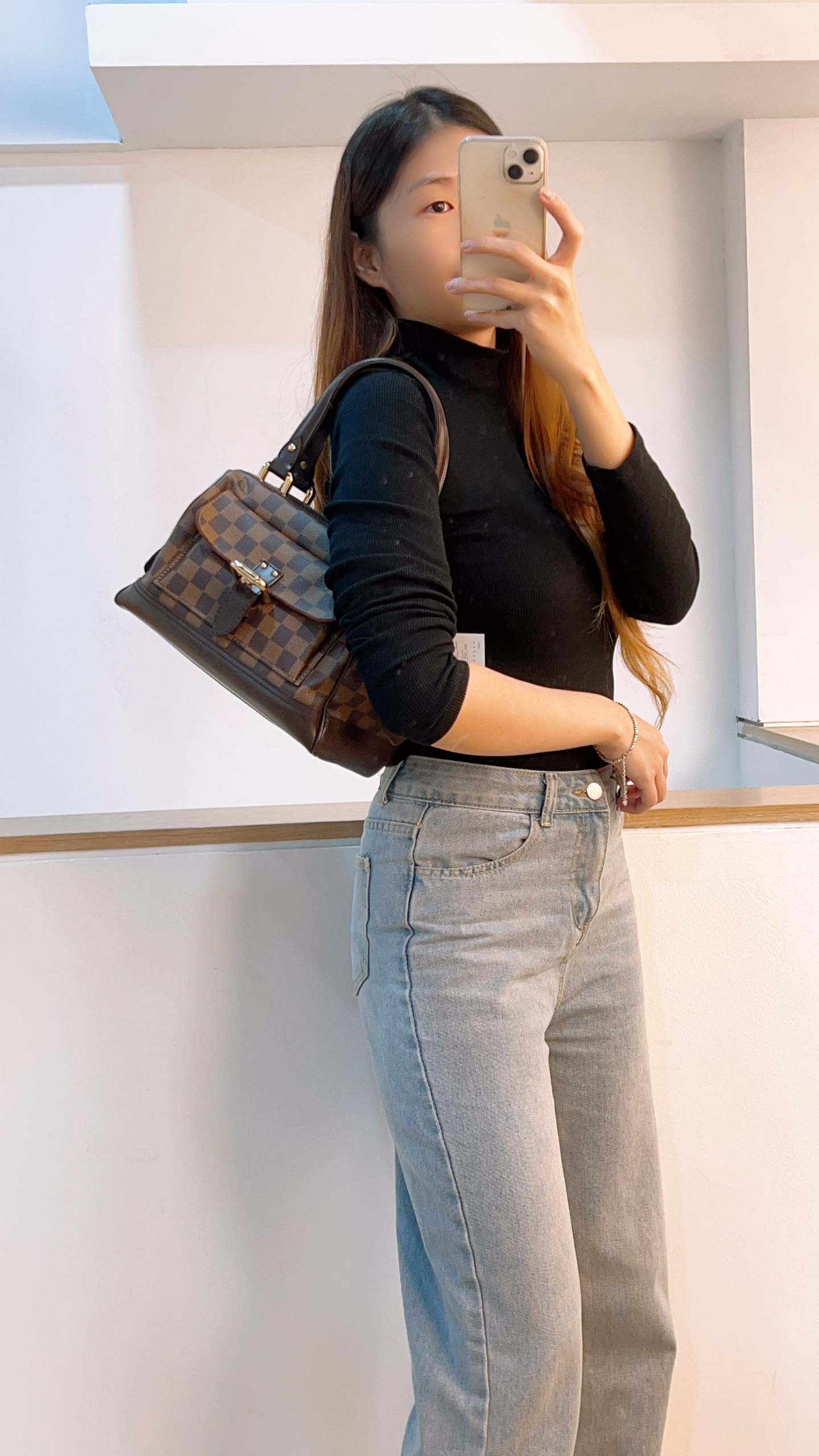 LV Damier Knightbridge Handbag
