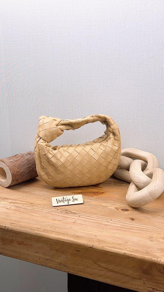 Bottega Veneta Oat Beige Intrecciato Mini Jodie