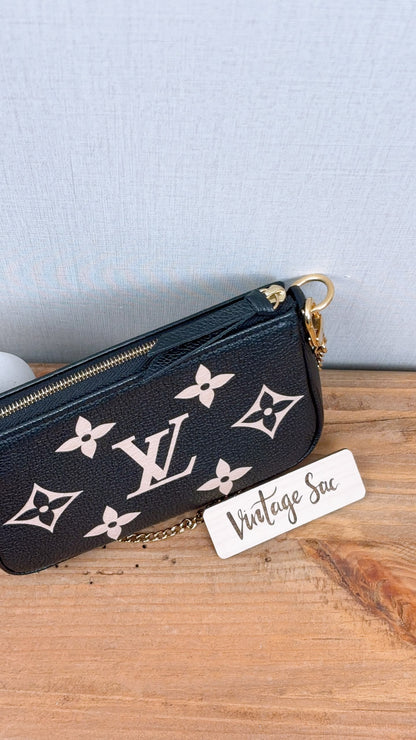 LV Black / Creme Empreinte Mini Pochette